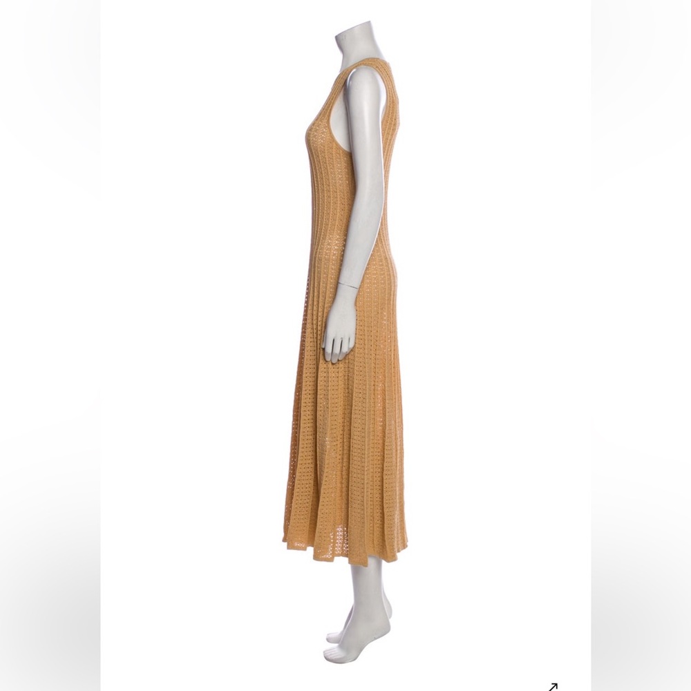 Sandro Paris Sleeveless Knit Maxi Dress in Beige-Tan - Picture 9 of 15